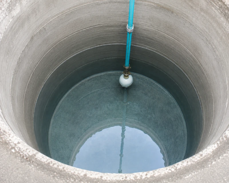 Water well cleaning installation after