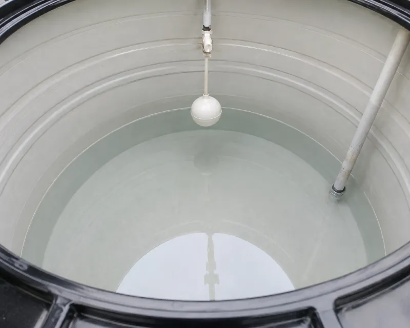 Water Tank After Cleaning