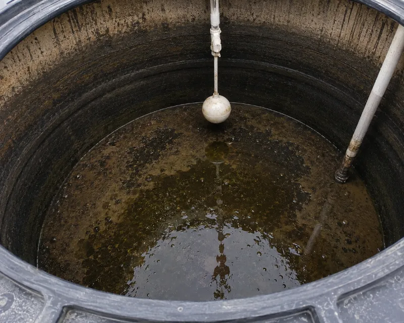Water Tank Before Cleaning